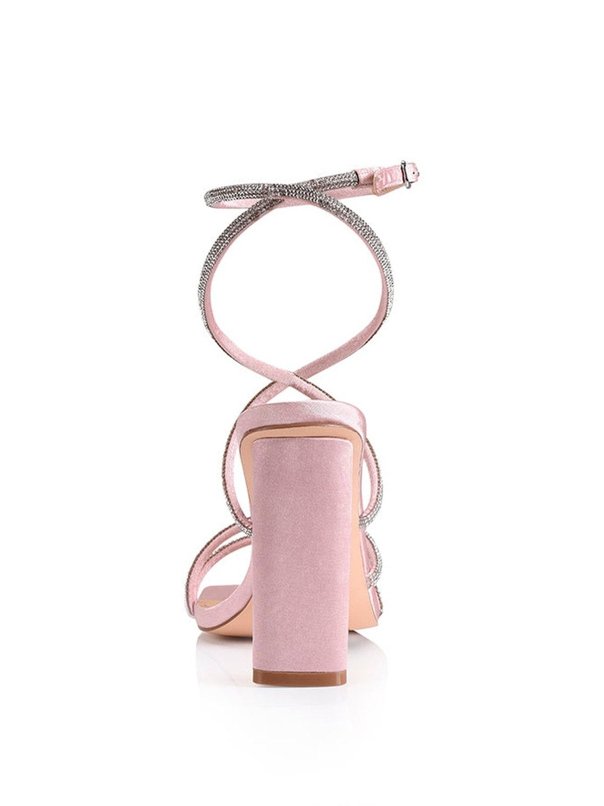 Dusty pink block heel store sandals