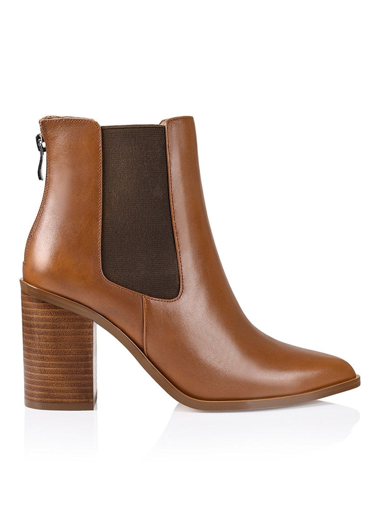 Tan heeled shop chelsea boots