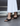 Aurelia Thong Wedges - Black Vintage Leather