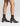 Juan II Sock Boots - Chocolate Brown Stretch Leather