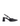 Yasmine Slingback Heels - Black Leather