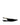 Womens black patent slingback flats with pointed toe and brass detail