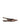 Womens leopard print satin slingback flat with pointed toe and brass details