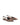 Womens leopard print satin slingback flat with pointed toe and brass details