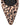 Womens leopard print satin slingback flat with pointed toe and brass details