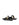 Women's flat pointed toe mule with gold buckle