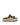 Women's natural weave raffia and black leather platform footbed slides with gold hardware