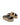 Women's natural weave raffia and black leather platform footbed slides with gold buckles