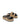 Women's natural weave raffia and black leather platform footbed slides with gold buckles