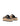 Women's natural weave raffia and black leather platform footbed slides with gold buckles