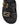 Women's black weave and black leather footbed platform slide