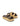 Women's natural raffia with chocolate brown leather platform footbed slides with gold buckles