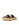Women's natural raffia with chocolate brown leather platform footbed slides with gold buckles