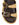 Women's natural raffia with chocolate brown leather platform footbed slides with gold buckles