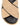 Women's natural weave raffia and black leather platform footbed slides