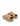 Women's natural weave raffia and tan leather platform footbed slides