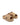 Women's natural weave raffia and tan leather platform footbed slides