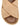 Women's natural weave raffia and tan leather platform footbed slides