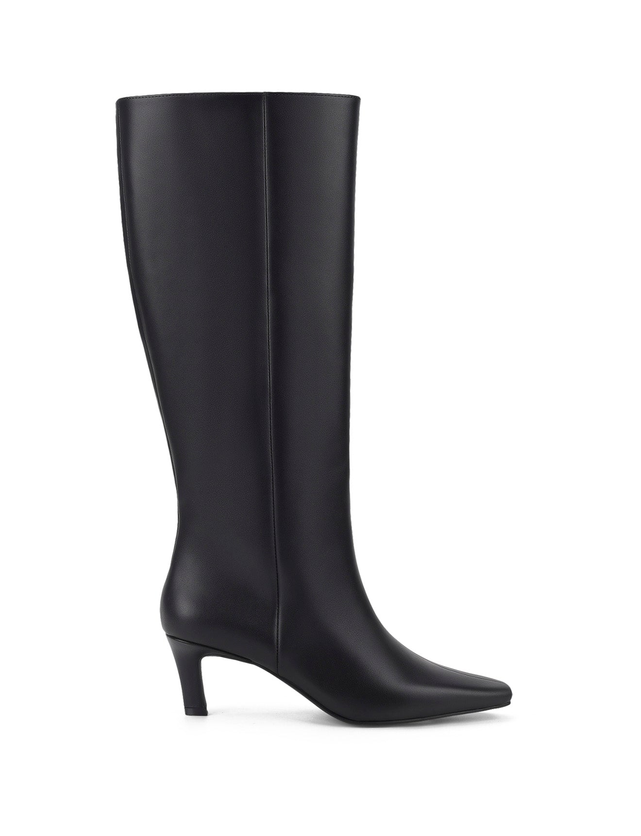 Blake Chisel Toe Long Boot - Black Leather