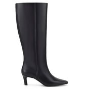 Blake Chisel Toe Long Boot - Black Leather