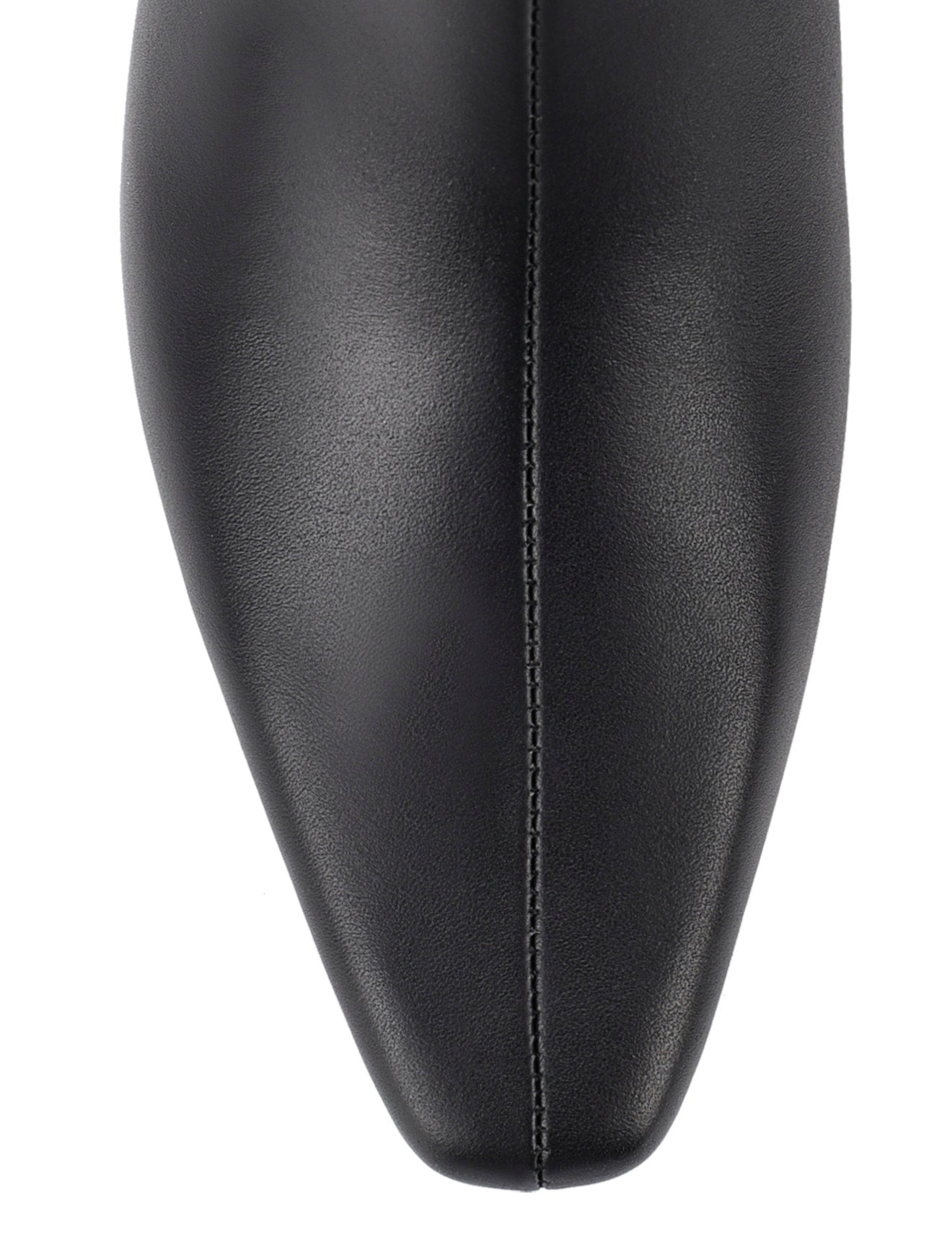 Blake Chisel Toe Long Boot - Black Leather