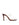 Women's red wine patent stiletto heel mule with clear vinylite upper