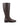 Brown knee riding boot with rounded toe shape