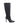 Black knee-high boot with a pointed toe shape