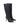 Black knee-high boot with a pointed toe shape