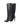 Black knee-high boot with a pointed toe shape