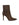 Brown suede ankle boot with a pointed toe shape