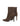 Brown suede ankle boot with a pointed toe shape