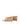 Women's wedge heeled thong in almond tan leather