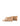 Women's wedge heeled thong in almond tan leather