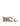 Women's wedge heeled thong in camel tan suede leather