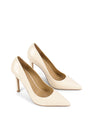 Patent high heel court pumps with a pointed toe shape
