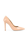 Patent high heel court pumps with a pointed toe shape