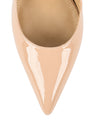 Patent high heel court pumps with a pointed toe shape