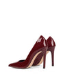 Patent high heel court pumps with a pointed toe shape