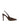 High brown suede stiletto slingback