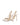 Women's white leather point toe slingback stiletto heel