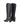 Women's high heel knee high boot with pointed toe and curved upper