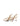 Dallas Slingback Heels - Chalk White Hi-Shine Leather