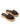 Women's chocolate brown suede and cork platform slides