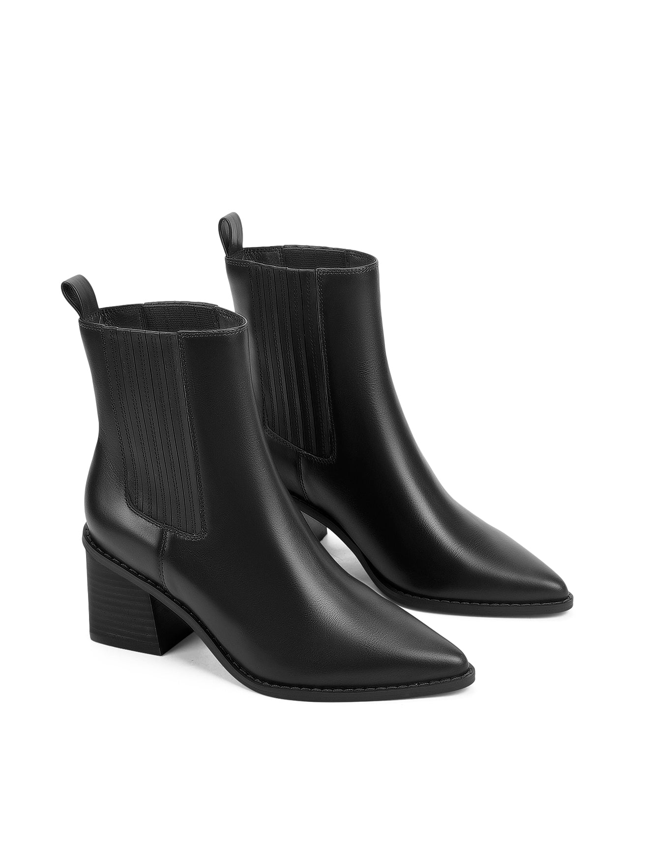 Dorothy Ankle Boots - Black Leather – Siren Shoes