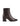 Chocolate brown ankle boot with toe shape
