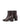 Chocolate brown ankle boot with toe shape