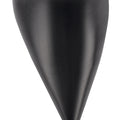 Women's black high shine leather knee high boot with stiletto heel and sharp pointed toe