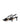 Women's black patent leather kitten heel pointed toe slingback with asymmetric strap detail