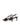 Women's black patent leather kitten heel pointed toe slingback with asymmetric strap detail
